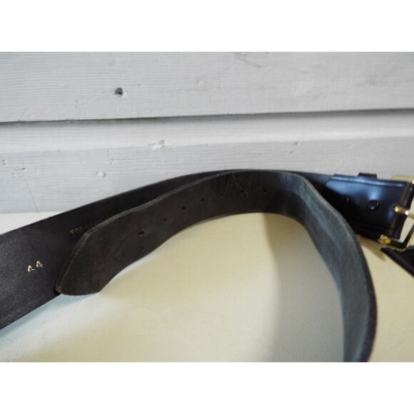Task Force Leather Belt size 44 made in the USA black USED - Picture 6 of 7